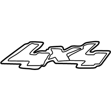 1L3Z-8425622-AAD Ford Decal, Arizona Beige, Rear Driver Side Illustration 1 of 1