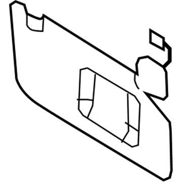 Lincoln CE9Z-7404104-AB Visor Assembly - Sun