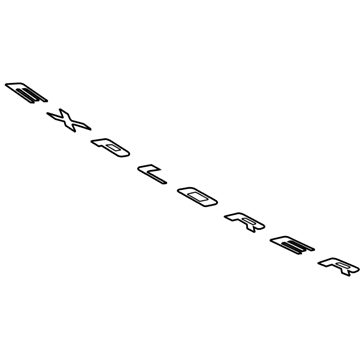 Ford DB5Z-5842528-A Name Plate