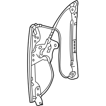 Ford 8A8Z-7427008-A Regulator - Window - Less Motor
