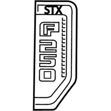 Ford HC3Z-16720-FC Name Plate