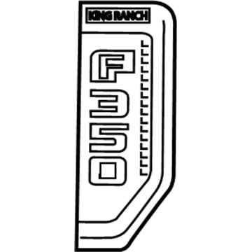 Ford HC3Z-16720-DC Name Plate