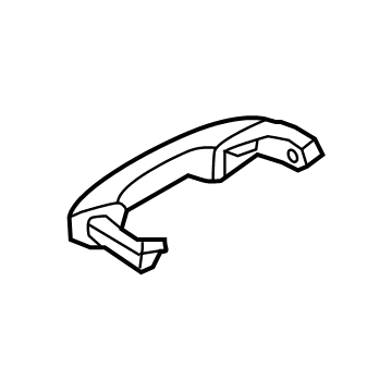 Ford Explorer Exterior Door Handle - FB5Z-7822404-GA
