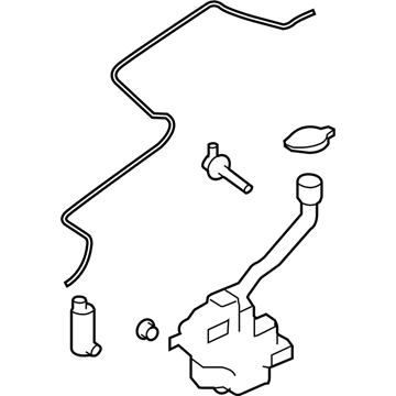 Ford DA8Z-17618-C Reservoir - Windshield Washer