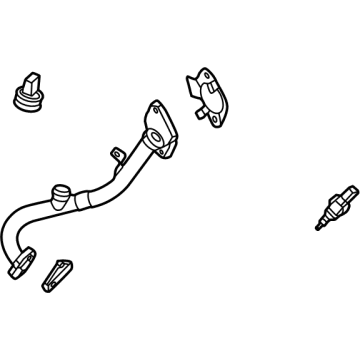 Ford JT4Z-9E469-B Tube - EGR Valve To Exhaust Manifold
