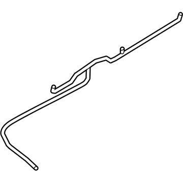 Ford DS7Z-17A605-A Connector Hose, Front DS7Z-17A605-A Ford Connector Hose, Front Illustration 1 of 1
