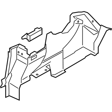 Lincoln DP5Z-5445422-BD Carpet - Rear Quarter Panel/Luggage Compartment
