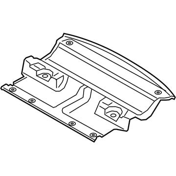 Lincoln DP5Z-5445443-BB Carpet - Rear Package Tray Panel