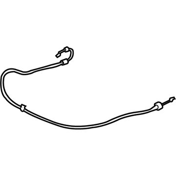 Ford 7E5Z-5462648-C Release Cable, Front Passenger Side 7E5Z-5462648-C Ford Release Cable, Front Passenger Side Illustration 1 of 1