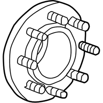 Ford F81Z-1104-DG Hub Assembly - Wheel