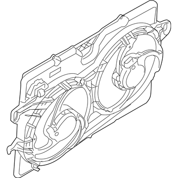 Ford 8L8Z-8C607-B Motor And Fan Assembly - Engine Cooling