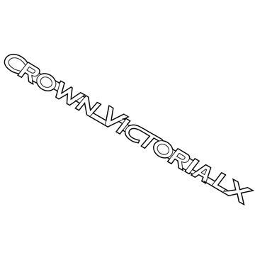 Ford 3W7Z-5442528-BA Name Plate