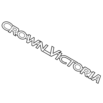 Ford 3W7Z-5442528-AA Name Plate