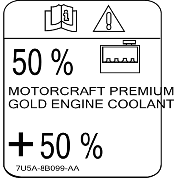 Ford 7U5Z-8B099-A Decal