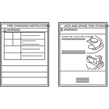 Ford 6E5Z-17A083-A Decal - Jack Operation