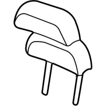 Lincoln XW4Z54611A08AAC Headrest Assembly