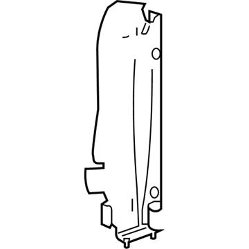 Ford 4L3Z-8310-AA Air Deflector, Front Outer Passenger Side 4L3Z-8310-AA Ford Air Deflector, Front Outer Passenger Side Illustration 1 of 1