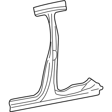 YF1Z-54211A10-BA Ford Center Pillar, Passenger Side Illustration 1 of 1