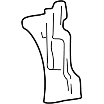 Ford YF1Z-5402038-AA Cowl Side Panel, Passenger Side YF1Z-5402038-AA Ford Cowl Side Panel, Passenger Side Illustration 1 of 1