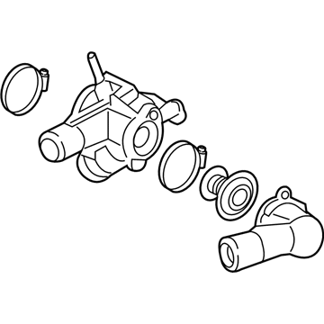 Ford AT4Z-8A586-C Connection Water Outlet