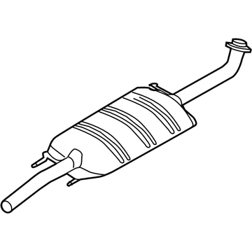 Ford AL8Z-5230-B Muffler Assembly - Front
