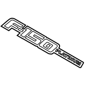 Ford 9L3Z-16720-H Name Plate