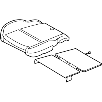 Ford LK4Z-9963222-E Pad - Seat Cushion LK4Z-9963222-E Ford Pad - Seat Cushion Illustration 1 of 1