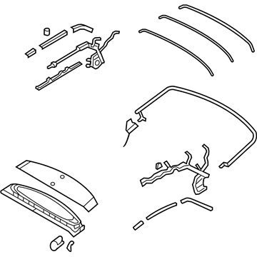 Ford DR3Z-7653000-AA Frame Assembly - Soft Top