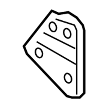 CV6Z-18D475-A Ford Water Pump Lower Bracket Illustration 1 of 1