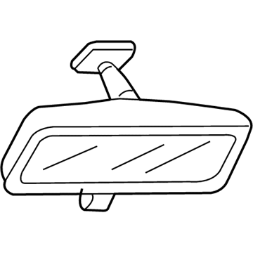 Mercury 6U5Z-17700-B Mirror Assembly - Rear View - Inner