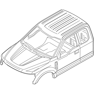 Ford HC3Z-28001B24-B Cab Assembly - Trimmed - Primed