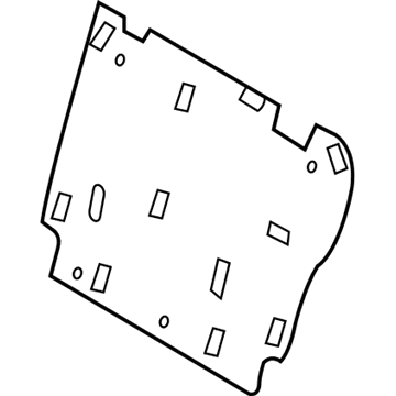 Ford ET4Z-7860508-A Seat Back Panel ET4Z-7860508-A Ford Seat Back Panel Illustration 1 of 1