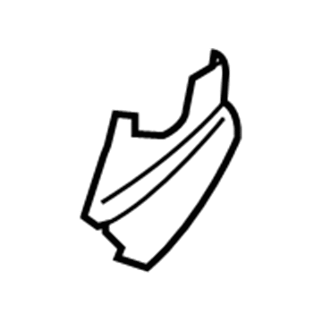 7T4Z-7861349-FA Ford Lower Cover, Graystone, Rear Outer Driver Side Illustration 1 of 1