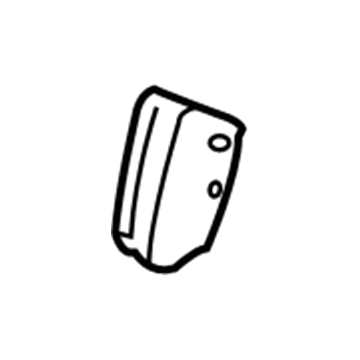 7T4Z-7861349-KC Ford Lower Cover, Black/Charcoal, Rear Outer Driver Side Illustration 1 of 1
