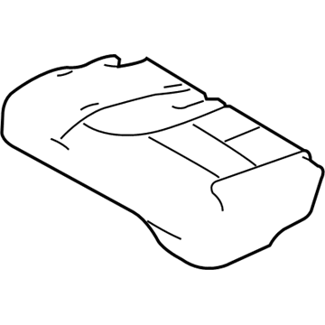 DA1Z-7863805-AC Ford Cushion Cover, Rear Driver Side Illustration 1 of 1
