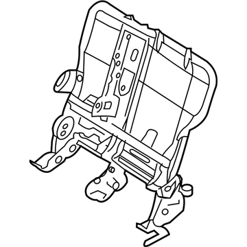 9T4Z-78613A39-CC Ford Seat Back Frame, Charcoal, Rear Driver Side Illustration 1 of 1