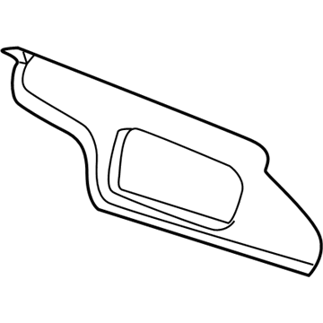 Ford 4W6Z-7604104-AAC Visor Assembly - Sun