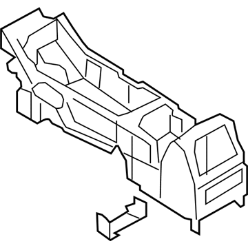 AA5Z-54045B30-AA Ford Console Body Illustration 1 of 1