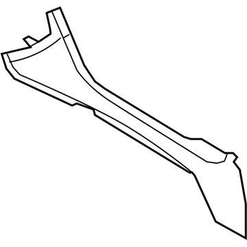 Ford 8A5Z-5404608-BB Upper Trim Panel, Black, Passenger Side 8A5Z-5404608-BB Ford Upper Trim Panel, Black, Passenger Side Illustration 1 of 1