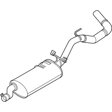 Ford MB3Z-5230-AL Muffler & Pipe