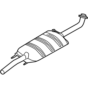 Ford AL8Z-5230-A Muffler Assembly - Front