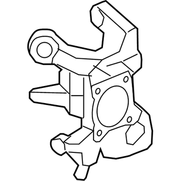 Ford 9L1Z-5A968-B Knuckle And Hub Assembly