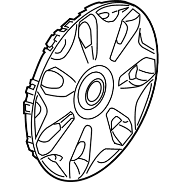DT1Z-1130-C Ford Wheel Cover Illustration 1 of 1