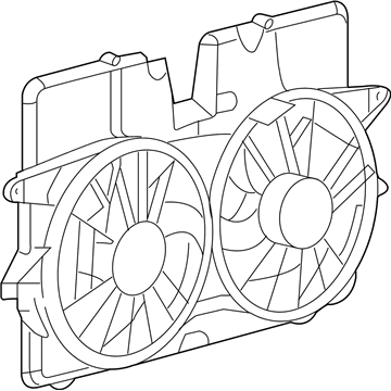 Mercury 8L8Z-8C607-B Motor And Fan Assembly - Engine Cooling