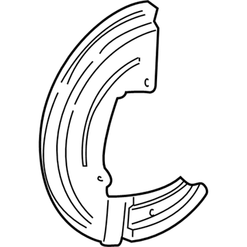 Lincoln XW4Z-2K004-AA Shield - Splash
