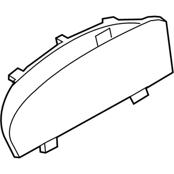 Ford 8L8Z-10890-A Mask - Fuel And Temperature Gauge
