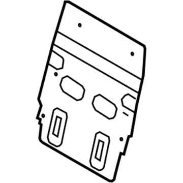 Ford AE9Z-7440300-A Back Panel, Center AE9Z-7440300-A Ford Back Panel, Center Illustration 1 of 1