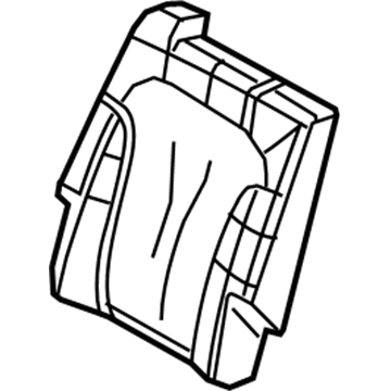 Lincoln BE9Z-7466600-DA Cover Assembly - Rear Seat Back