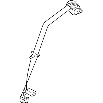 Ford BE8Z-54611B66-AA Belt And Buckle Assembly
