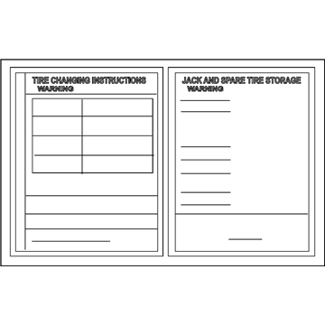 Ford 8T4Z-17A083-A Decal - Jack Operation